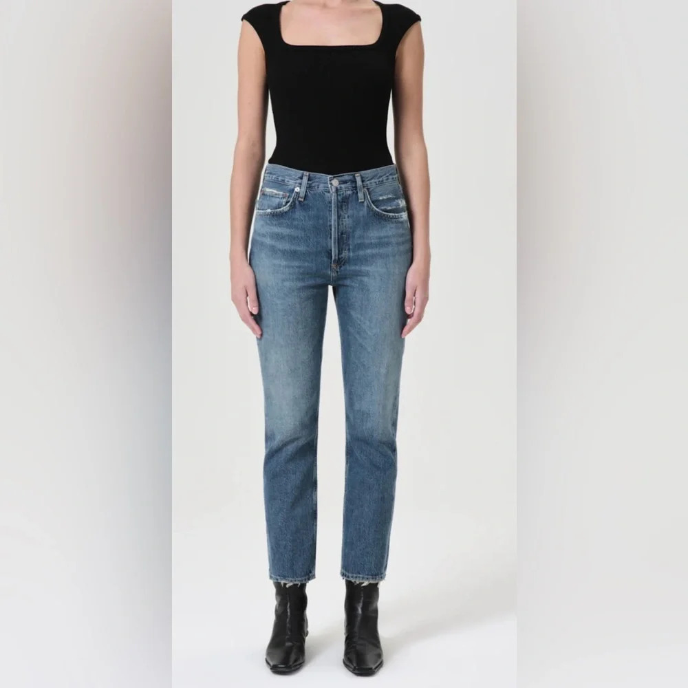 AGOLDE RILEY HIGH RISE STRAIGHT CROP 29